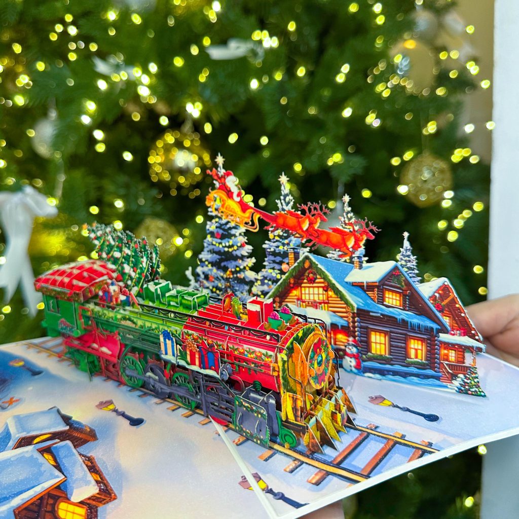 thiep giang sinh 3d doan tau giang sinh on the paper 1