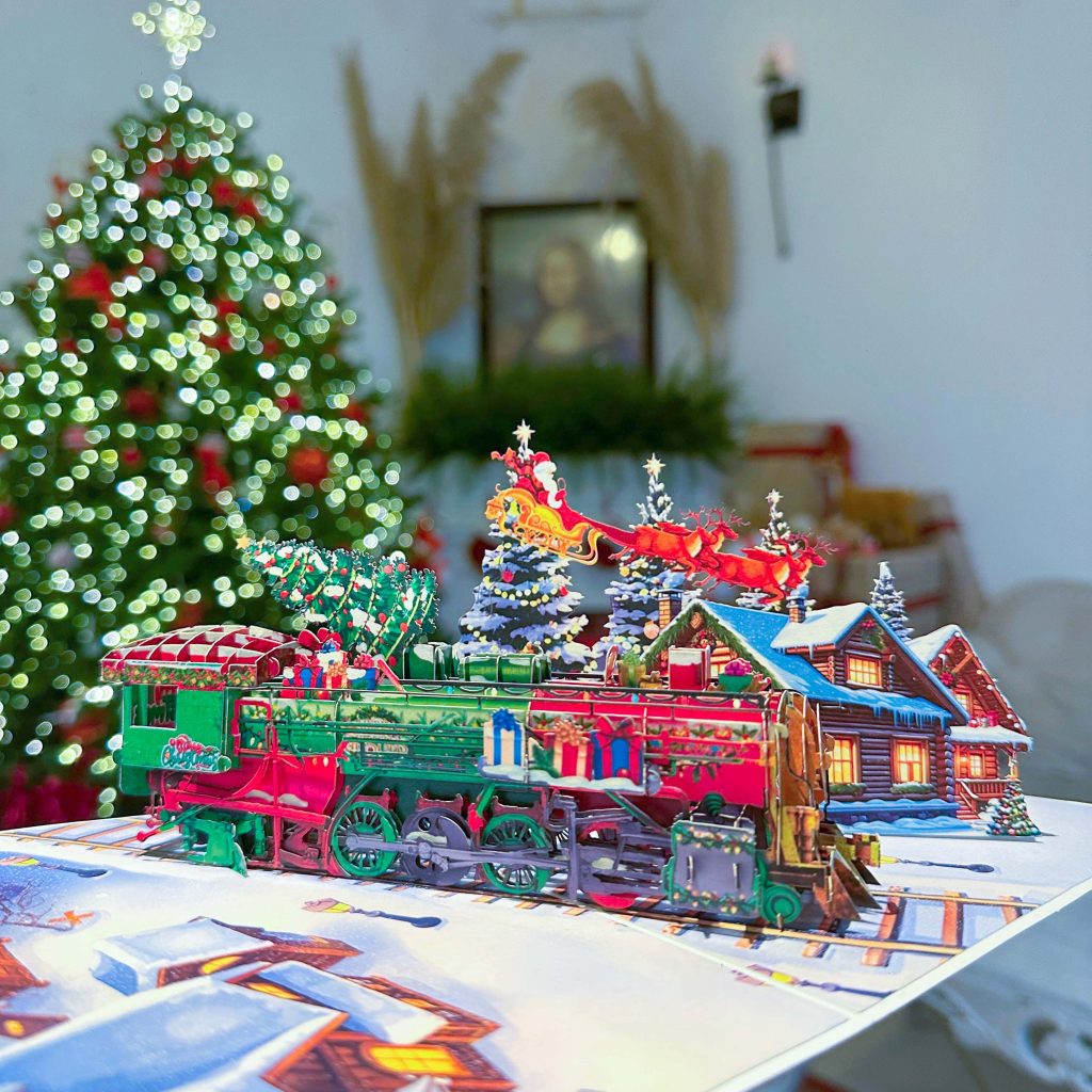 thiep giang sinh 3d doan tau giang sinh on the paper 2