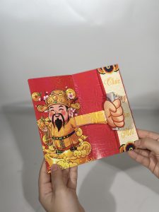 [SET 10 CÁI] BAO LÌ XÌ 3D THẦN TÀI – TẶNG LỘC, TĂNG VẬN MAY MÙA TẾT