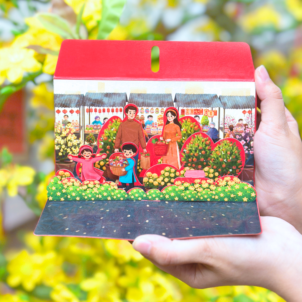 Dạo chợ hoa xuân, chọn cành đào, chậu mai rực rỡ