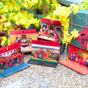 [SET 5 CÁI SIZE NGANG] BAO LÌ XÌ 3D TẾT CỔ TRUYỀN ĐẬM NÉT VĂN HÓA VIỆT