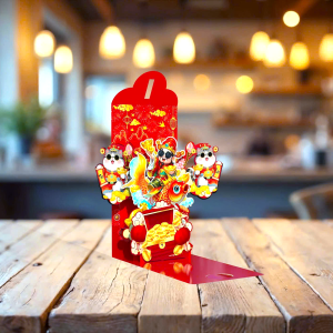 [SET 6 CÁI] BAO LÌ XÌ 3D TẾT 2026 PHONG CÁCH VUI NHỘN, NHÍ NHẢNH