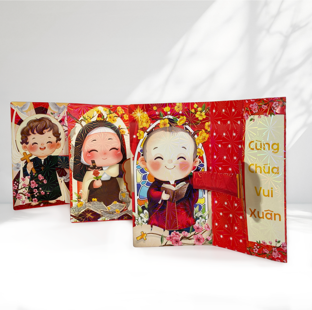 Các mẫu bao lì xì công giáo tại nhà Onthepaper