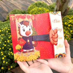 [SET 10 CÁI] BAO LÌ XÌ 3D TẾT 2026 BÍNH NGỌ – BAO LÌ XÌ CON NGỰA ĐÁNG YÊU NHÍ NHẢNH