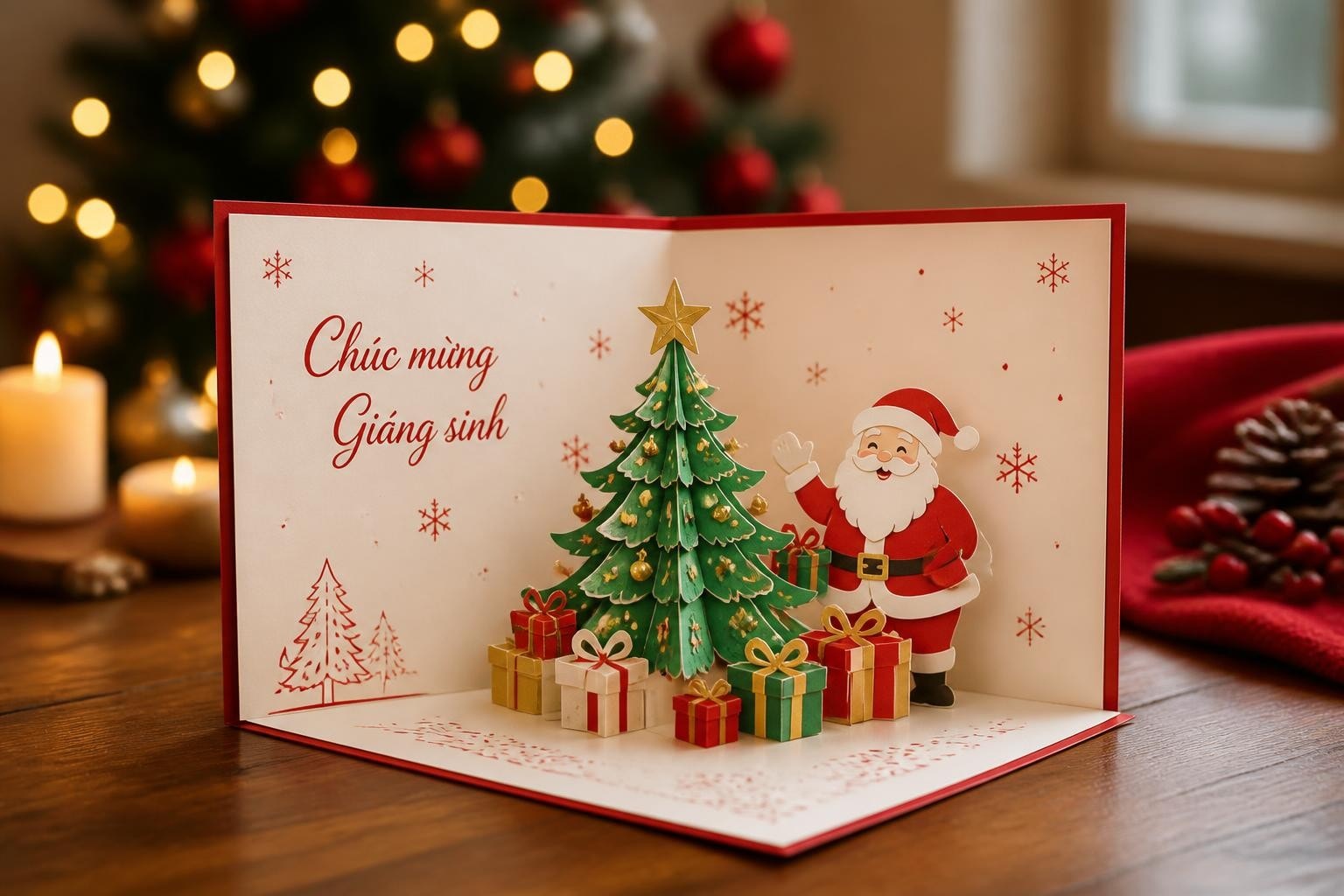 Home 32 Thiep Giang Sinh 3D Xu Huong Qua Tang Noel 2026